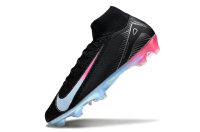 Unisex Nike Air Zoom Mercurial Superfly 10 Elite FG Football Boots - Black/Iridescent Pink/Iridescent Blue