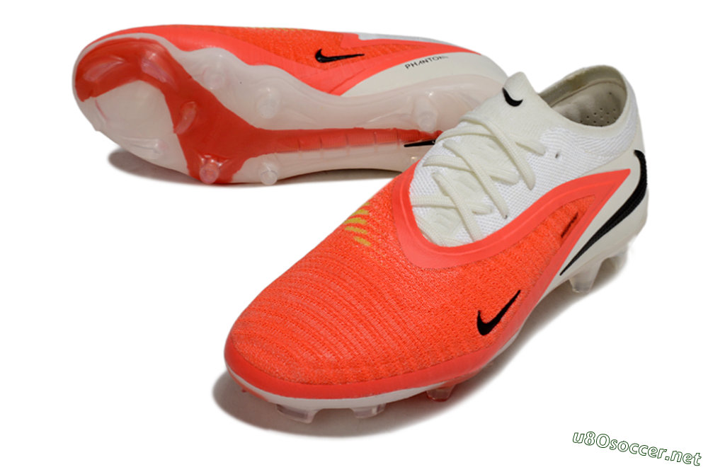 Unisex Nike Phantom 6 Low Elite FG Football Boots - Orange/Fiery Orange/Sleek White 3