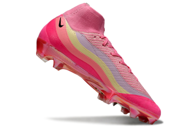 Unisex Nike Air Zoom Mercurial Superfly 10 Elite FG Football Boots - Pink/Blazing Pink/Sunny Yellow