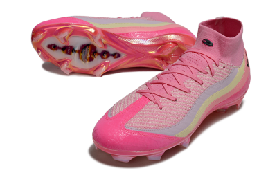 Unisex Nike Air Zoom Mercurial Superfly 10 Elite FG Football Boots - Pink/Blazing Pink/Sunny Yellow