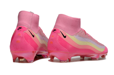 Unisex Nike Air Zoom Mercurial Superfly 10 Elite FG Football Boots - Pink/Blazing Pink/Sunny Yellow