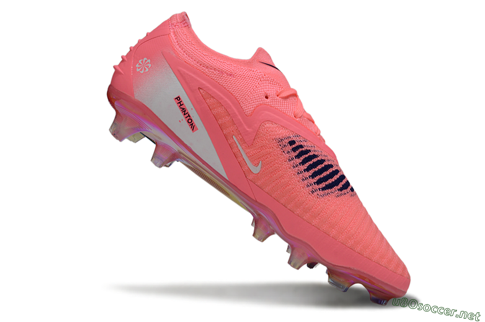 Unisex Nike Phantom 6 Low Elite FG Football Boots - Pink/Neon Pink/Black 4