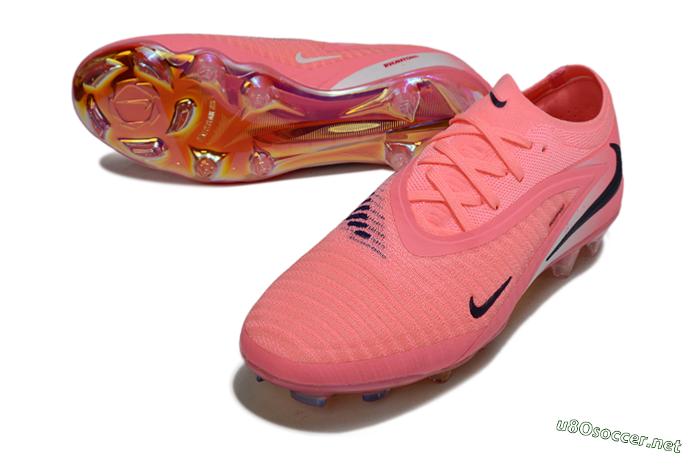 Unisex Nike Phantom 6 Low Elite FG Football Boots - Pink/Neon Pink/Black 3