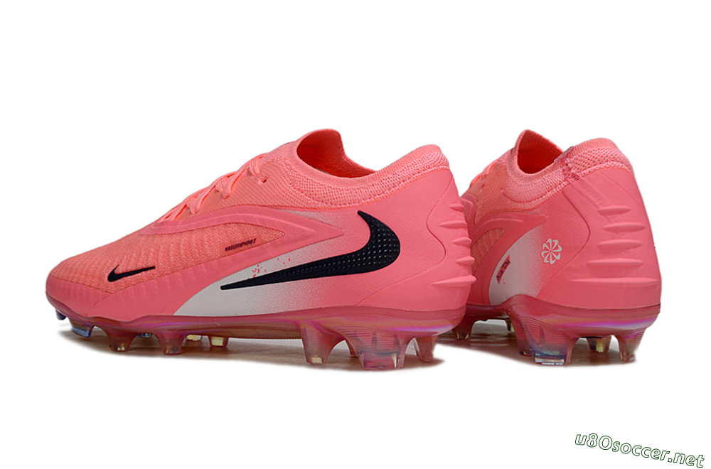 Unisex Nike Phantom 6 Low Elite FG Football Boots - Pink/Neon Pink/Black 6