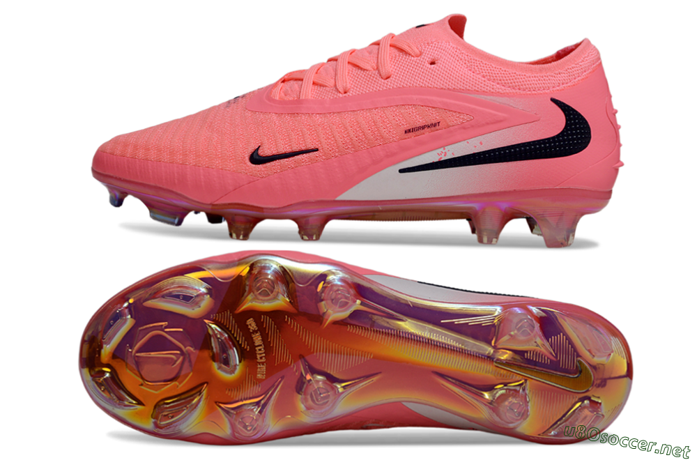 Unisex Nike Phantom 6 Low Elite FG Football Boots - Pink/Neon Pink/Black 1