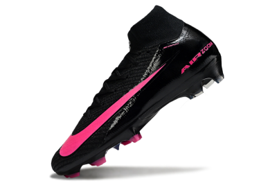 Unisex Nike Air Zoom Mercurial Superfly 10 Elite FG Football Boots - Black/Neon Pink/Blue Burst