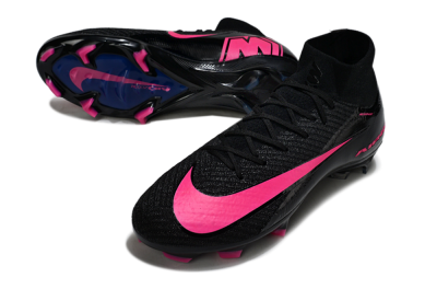 Unisex Nike Air Zoom Mercurial Superfly 10 Elite FG Football Boots - Black/Neon Pink/Blue Burst