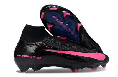 Unisex Nike Air Zoom Mercurial Superfly 10 Elite FG Football Boots - Black/Neon Pink/Blue Burst