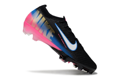 Unisex Nike Air Zoom Mercurial Vapor 16 Elite FG Football Boots - Black/Electric Blue/Pink Blast