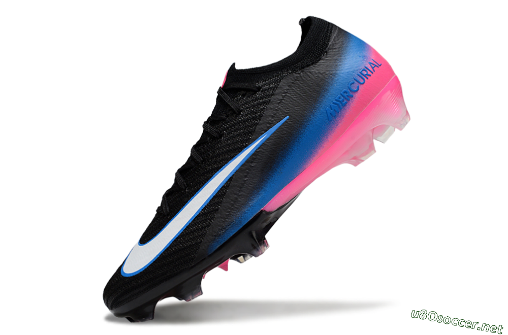 Unisex Nike Air Zoom Mercurial Vapor 16 Elite FG Football Boots - Black/Electric Blue/Pink Blast 5