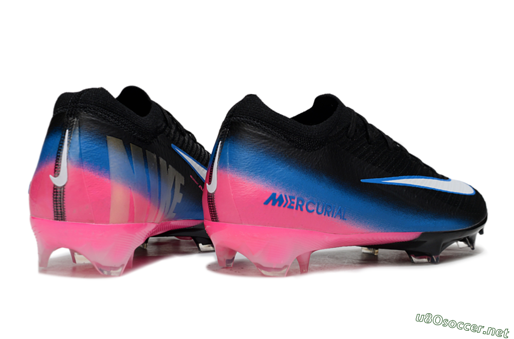 Unisex Nike Air Zoom Mercurial Vapor 16 Elite FG Football Boots - Black/Electric Blue/Pink Blast 6