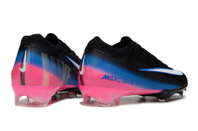 Unisex Nike Air Zoom Mercurial Vapor 16 Elite FG Football Boots - Black/Electric Blue/Pink Blast