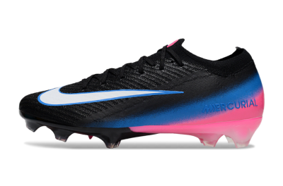 Unisex Nike Air Zoom Mercurial Vapor 16 Elite FG Football Boots - Black/Electric Blue/Pink Blast