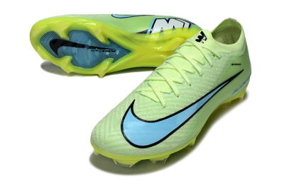 Unisex Nike Air Zoom Mercurial Vapor 16 Elite FG Football Boots - Lime/Aqua Blue/Neon Yellow