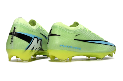 Unisex Nike Air Zoom Mercurial Vapor 16 Elite FG Football Boots - Lime/Aqua Blue/Neon Yellow