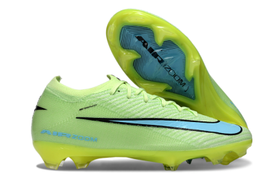Unisex Nike Air Zoom Mercurial Vapor 16 Elite FG Football Boots - Lime/Aqua Blue/Neon Yellow