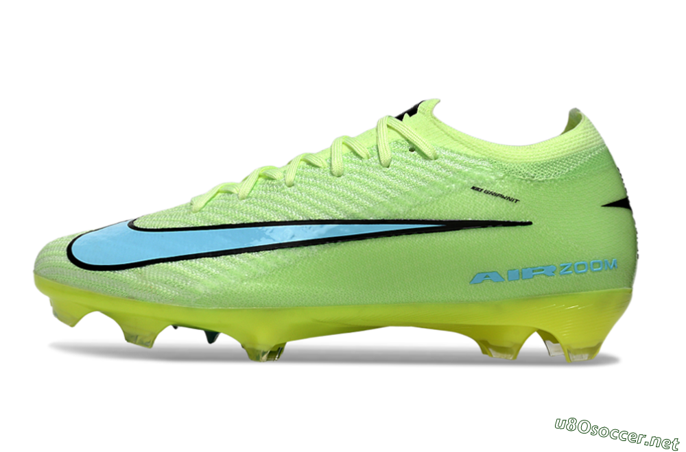 Unisex Nike Air Zoom Mercurial Vapor 16 Elite FG Football Boots - Lime/Aqua Blue/Neon Yellow 0