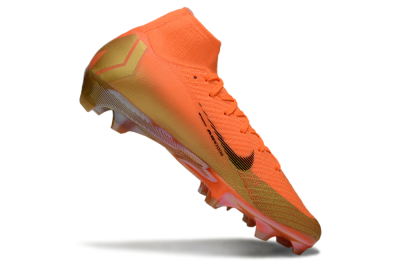 Unisex Nike Air Zoom Mercurial Superfly 10 Elite FG Football Boots - Orange/Sunset Orange/Gold Wave