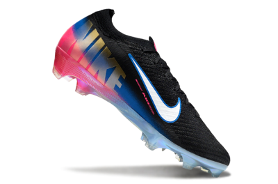 Unisex Nike Air Zoom Mercurial Vapor 16 Elite FG Football Boots - Black/Electric Blue/Pink Fury