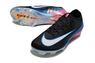 Unisex Nike Air Zoom Mercurial Vapor 16 Elite FG Football Boots - Black/Electric Blue/Pink Fury