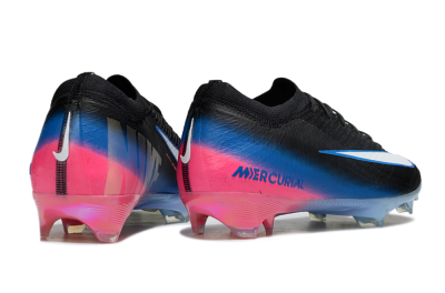 Unisex Nike Air Zoom Mercurial Vapor 16 Elite FG Football Boots - Black/Electric Blue/Pink Fury