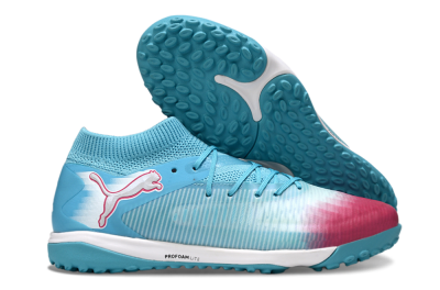 Men's Puma Future 8 Ultimate TF Football Boots - Aqua/Sunset Pink/Turquoise Blue