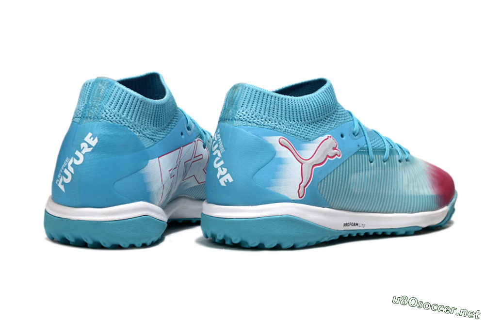 Men's Puma Future 8 Ultimate TF Football Boots - Aqua/Sunset Pink/Turquoise Blue 6