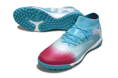 Men's Puma Future 8 Ultimate TF Football Boots - Aqua/Sunset Pink/Turquoise Blue