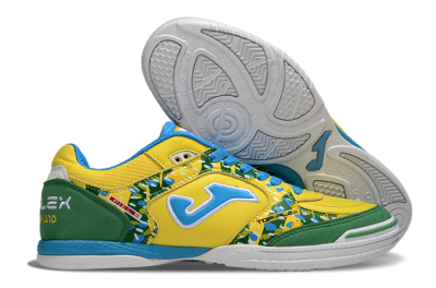 Men's Joma Top Flex IC Football Shoes - Yellow/Green Grass/Blue Sky