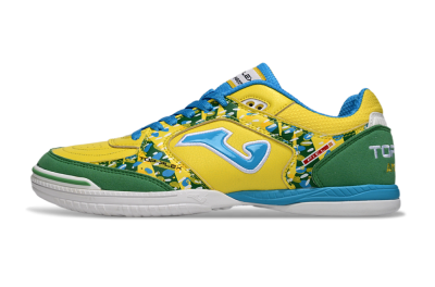 Men's Joma Top Flex IC Football Shoes - Yellow/Green Grass/Blue Sky