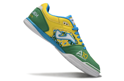 Men's Joma Top Flex IC Football Shoes - Yellow/Green Grass/Blue Sky