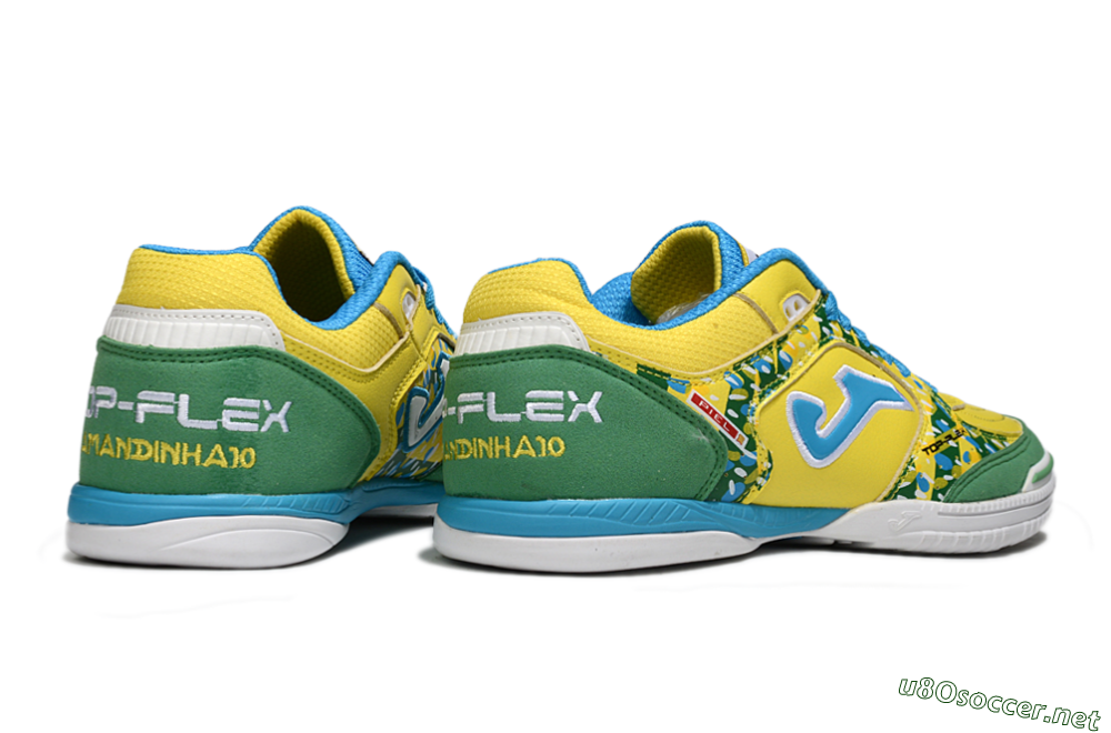 Men's Joma Top Flex IC Football Shoes - Yellow/Green Grass/Blue Sky 6