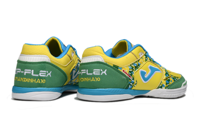 Men's Joma Top Flex IC Football Shoes - Yellow/Green Grass/Blue Sky
