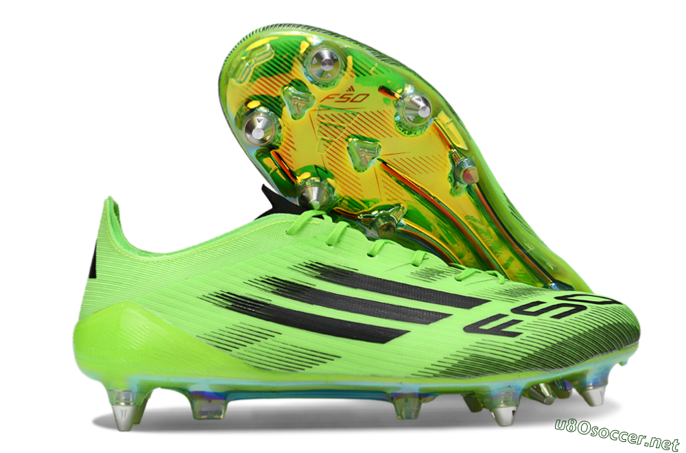 Men's Adidas F50 Elite SG Football Boots - Green/Neon Green/Black 2
