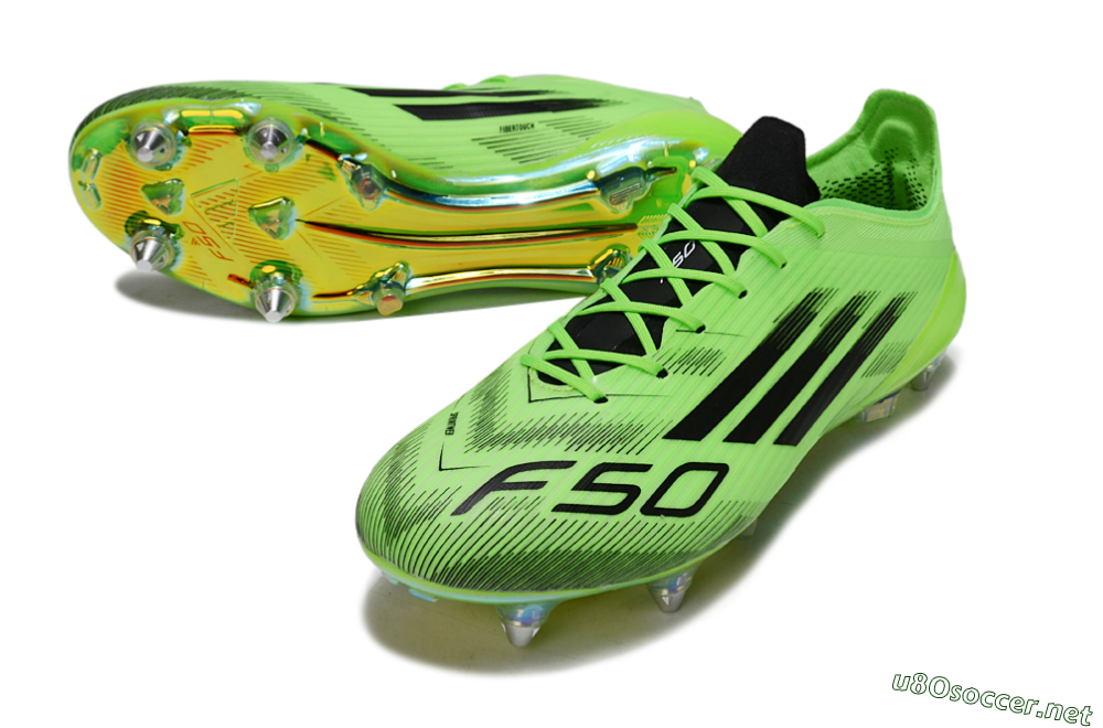 Men's Adidas F50 Elite SG Football Boots - Green/Neon Green/Black 3