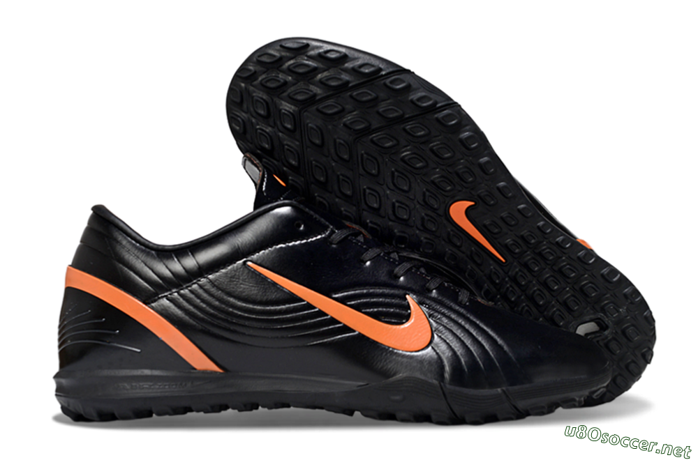 Unisex Nike Mercurial Vapor 1 RGN SE TF Football Shoes - Black/Vibrant Orange/Black 2