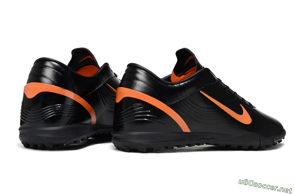 Unisex Nike Mercurial Vapor 1 RGN SE TF Football Shoes - Black/Vibrant Orange/Black 6