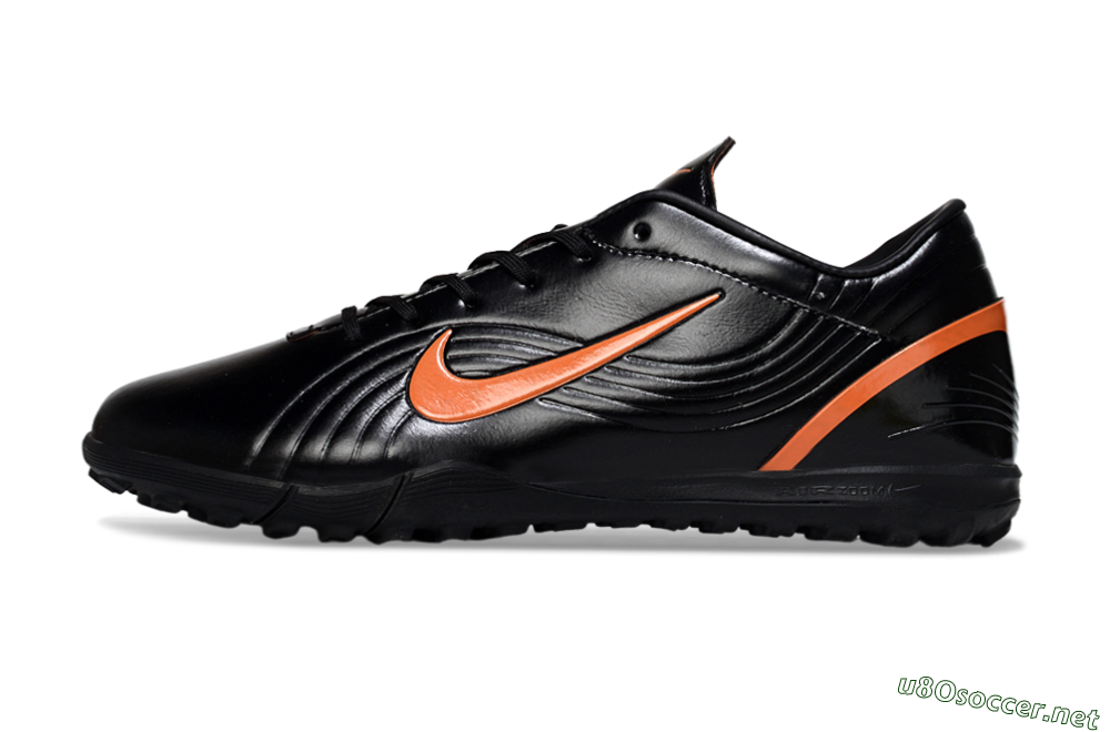 Unisex Nike Mercurial Vapor 1 RGN SE TF Football Shoes - Black/Vibrant Orange/Black 0