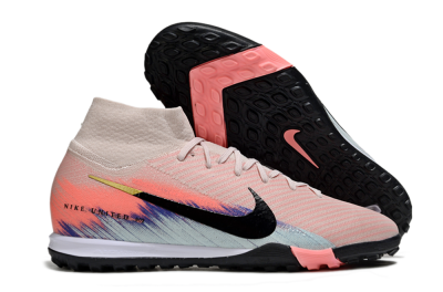 Unisex Nike Air Zoom Mercurial Superfly 10 Elite TF Football Shoes - Pink/Coral Dawn/Black Shadow