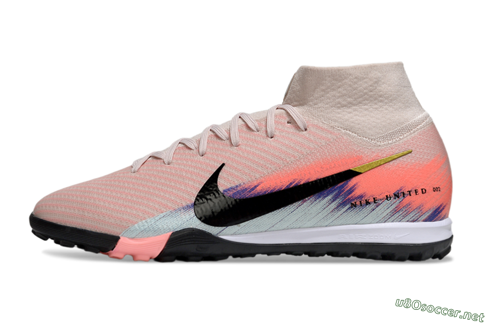 Unisex Nike Air Zoom Mercurial Superfly 10 Elite TF Football Shoes - Pink/Coral Dawn/Black Shadow 0