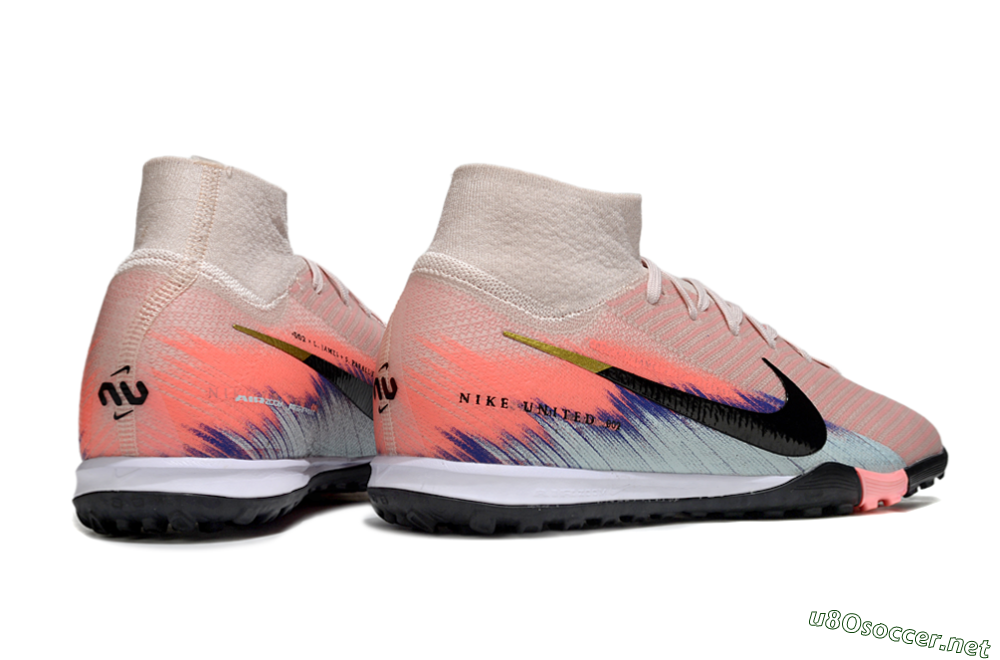 Unisex Nike Air Zoom Mercurial Superfly 10 Elite TF Football Shoes - Pink/Coral Dawn/Black Shadow 6