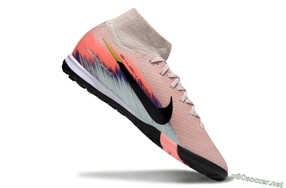 Unisex Nike Air Zoom Mercurial Superfly 10 Elite TF Football Shoes - Pink/Coral Dawn/Black Shadow 4