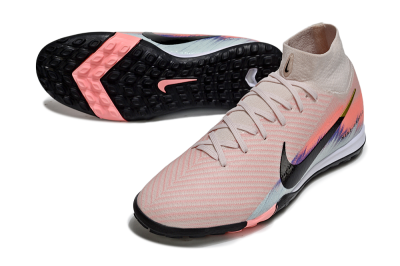 Unisex Nike Air Zoom Mercurial Superfly 10 Elite TF Football Shoes - Pink/Coral Dawn/Black Shadow