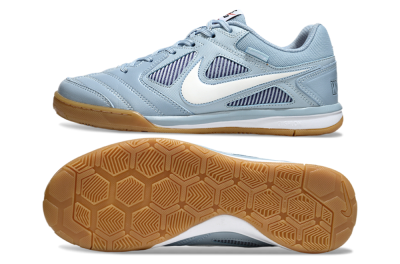 Men's Supreme x Nike SB Gato IC Football Shoes - Blue/Sky Blue/Sand
