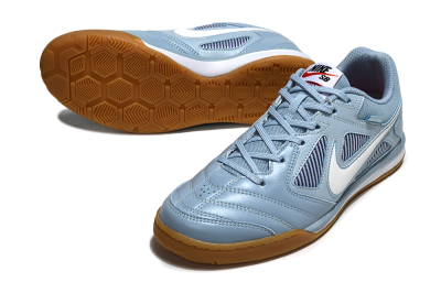 Men's Supreme x Nike SB Gato IC Football Shoes - Blue/Sky Blue/Sand