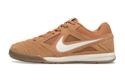 Men's Supreme x Nike SB Gato IC Football Shoes - Tan/Earthy Brown/Soft White