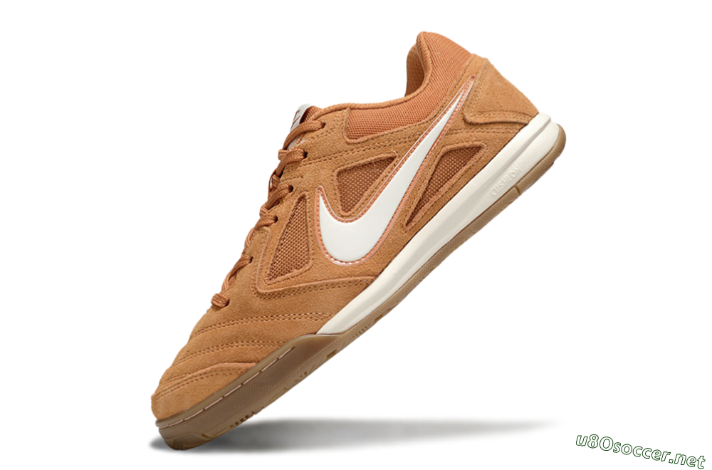Men's Supreme x Nike SB Gato IC Football Shoes - Tan/Earthy Brown/Soft White 5