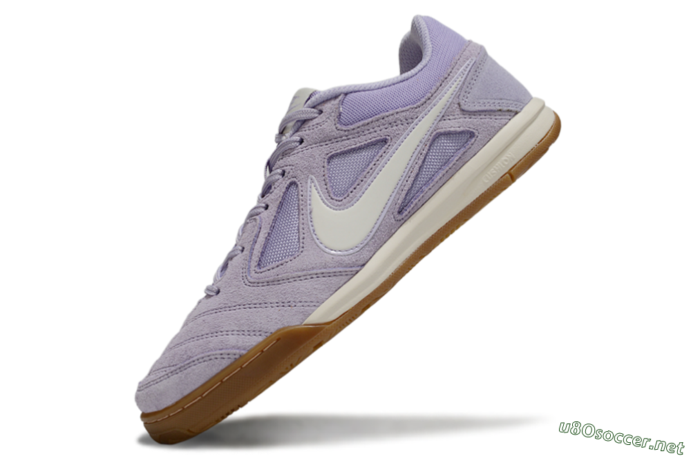 Men's Supreme x Nike SB Gato IC Football Shoes - Purple/Lavender Mist/Soft Taupe 5