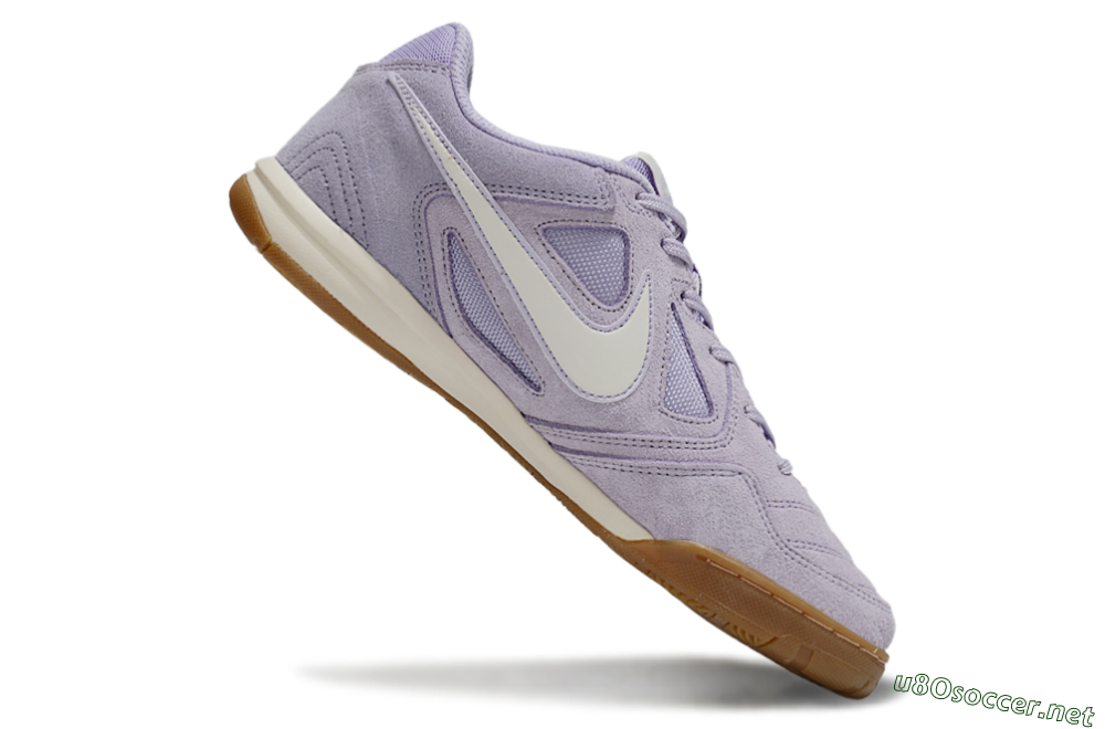 Men's Supreme x Nike SB Gato IC Football Shoes - Purple/Lavender Mist/Soft Taupe 4