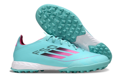 Men's Adidas F50 Pro TF Football Shoes - Aqua/Soft Pink/Light Teal